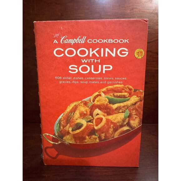 1976 Vintage Campbell Cookbook Cooking with Soup Recipes Spiral Binding - Picture 1 of 9